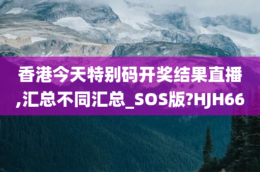 香港今天特别码开奖结果直播,汇总不同汇总_SOS版?HJH66