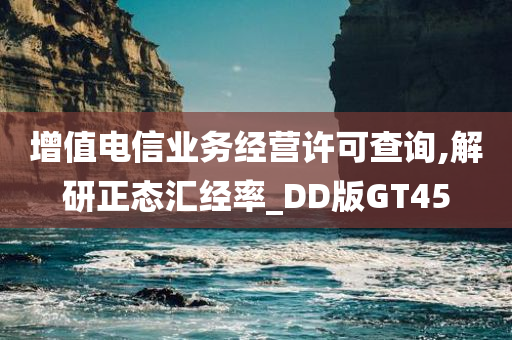 增值电信业务经营许可查询,解研正态汇经率_DD版GT45