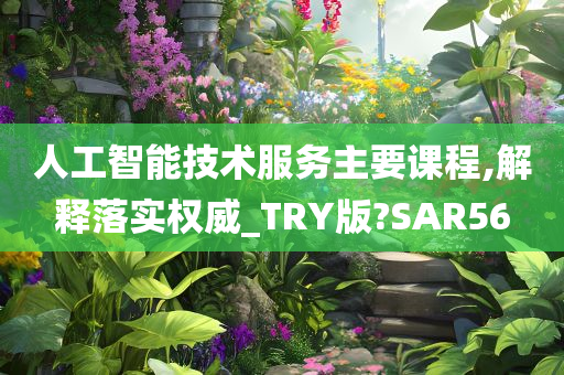 人工智能技术服务主要课程,解释落实权威_TRY版?SAR56