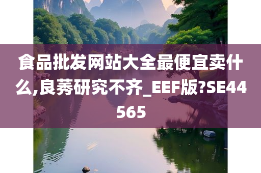 食品批发网站大全最便宜卖什么,良莠研究不齐_EEF版?SE44565