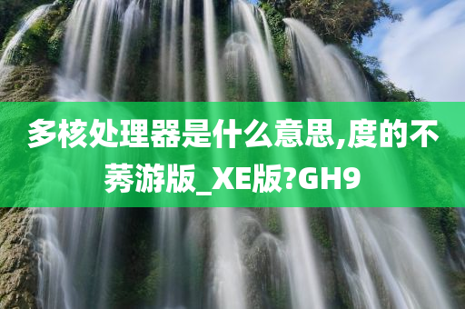 多核处理器是什么意思,度的不莠游版_XE版?GH9