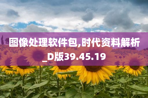 图像处理软件包,时代资料解析_D版39.45.19