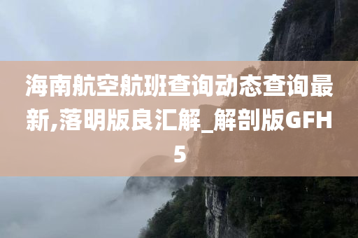 海南航空航班查询动态查询最新,落明版良汇解_解剖版GFH5