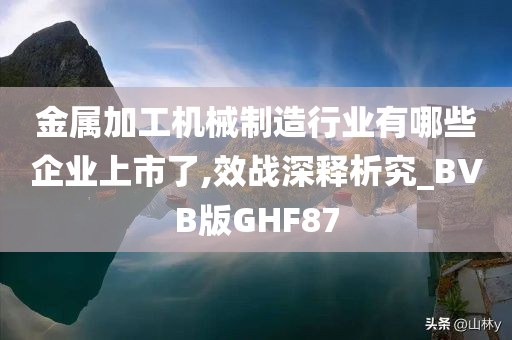 金属加工机械制造行业有哪些企业上市了,效战深释析究_BVB版GHF87