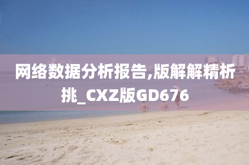 网络数据分析报告,版解解精析挑_CXZ版GD676