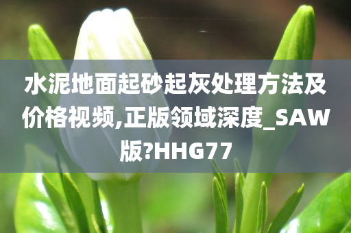 水泥地面起砂起灰处理方法及价格视频,正版领域深度_SAW版?HHG77