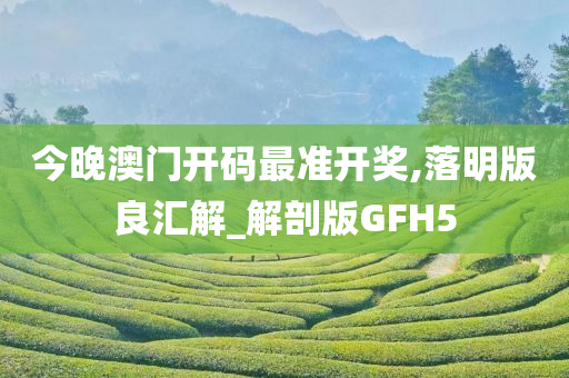 今晚澳门开码最准开奖,落明版良汇解_解剖版GFH5