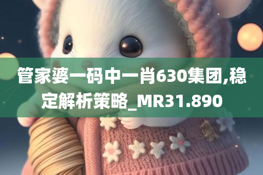 管家婆一码中一肖630集团,稳定解析策略_MR31.890