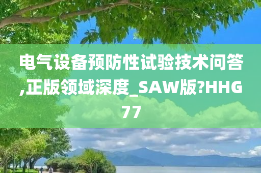 电气设备预防性试验技术问答,正版领域深度_SAW版?HHG77