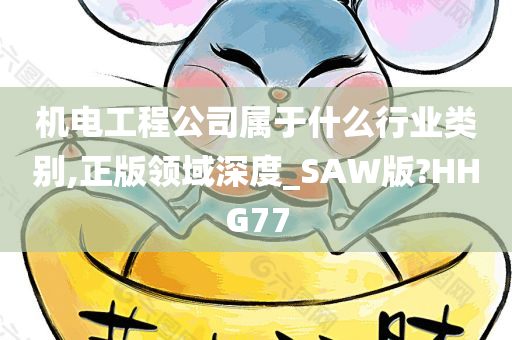 机电工程公司属于什么行业类别,正版领域深度_SAW版?HHG77