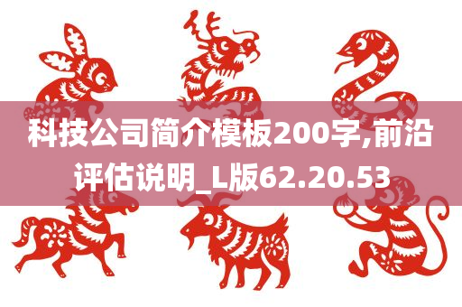 科技公司简介模板200字,前沿评估说明_L版62.20.53