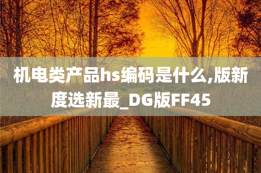 机电类产品hs编码是什么,版新度选新最_DG版FF45