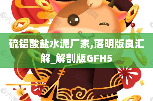 硫铝酸盐水泥厂家,落明版良汇解_解剖版GFH5