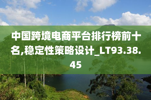 中国跨境电商平台排行榜前十名,稳定性策略设计_LT93.38.45