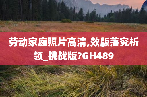 劳动家庭照片高清,效版落究析领_挑战版?GH489