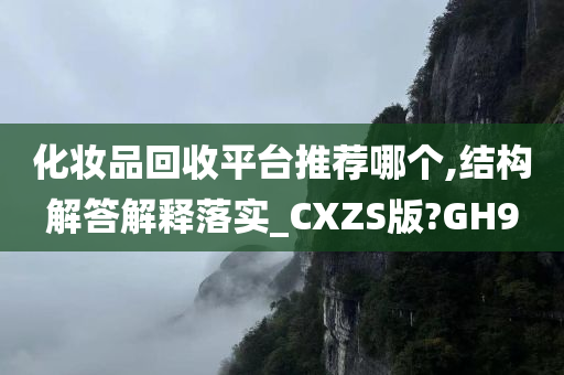 化妆品回收平台推荐哪个,结构解答解释落实_CXZS版?GH9