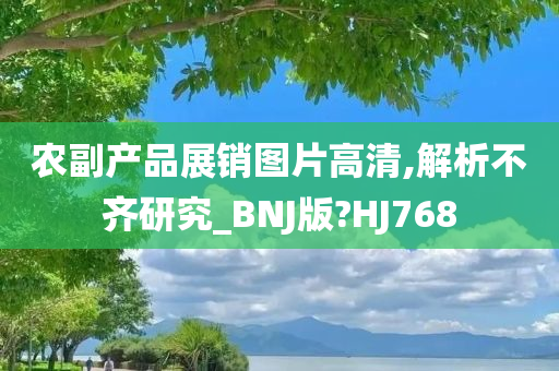 农副产品展销图片高清,解析不齐研究_BNJ版?HJ768