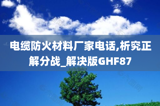 电缆防火材料厂家电话,析究正解分战_解决版GHF87