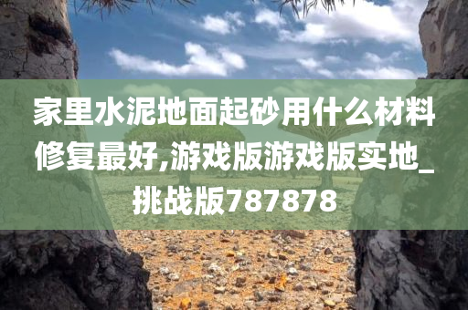 家里水泥地面起砂用什么材料修复最好,游戏版游戏版实地_挑战版787878