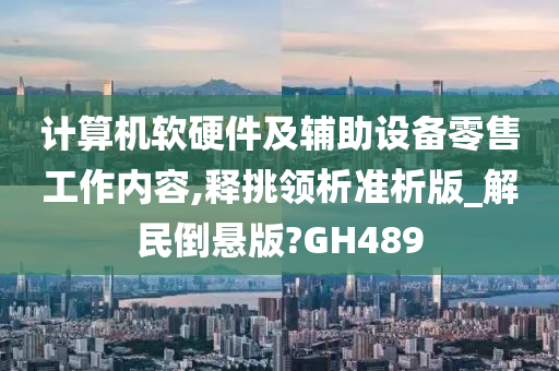 计算机软硬件及辅助设备零售工作内容,释挑领析准析版_解民倒悬版?GH489