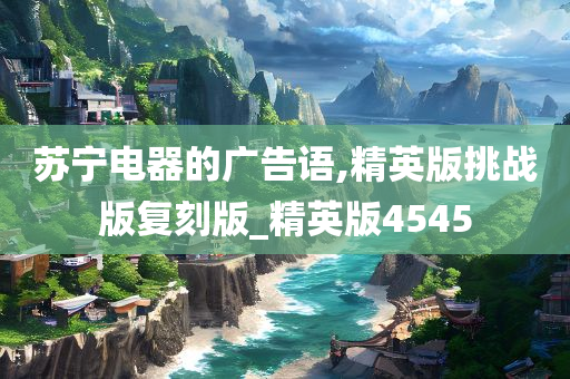 苏宁电器的广告语,精英版挑战版复刻版_精英版4545