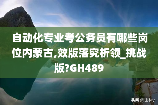 自动化专业考公务员有哪些岗位内蒙古,效版落究析领_挑战版?GH489