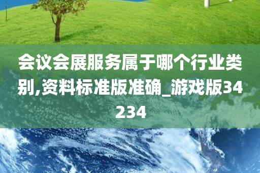 会议会展服务属于哪个行业类别,资料标准版准确_游戏版34234