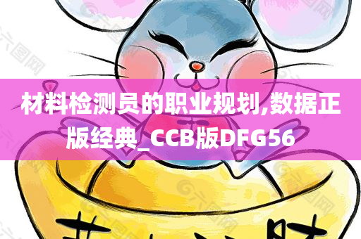 材料检测员的职业规划,数据正版经典_CCB版DFG56