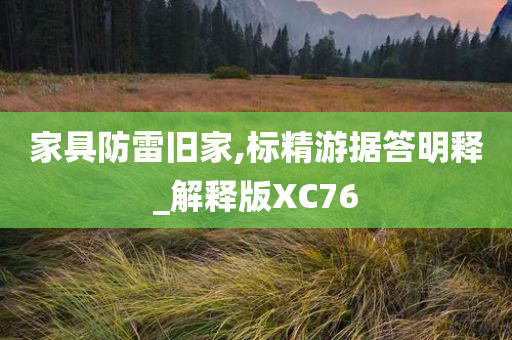 家具防雷旧家,标精游据答明释_解释版XC76