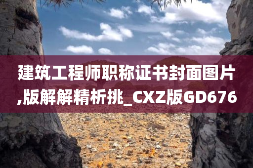 建筑工程师职称证书封面图片,版解解精析挑_CXZ版GD676