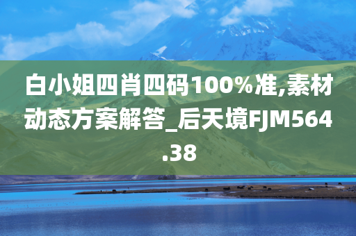 白小姐四肖四码100%准,素材动态方案解答_后天境FJM564.38