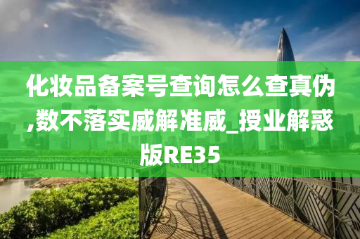 化妆品备案号查询怎么查真伪,数不落实威解准威_授业解惑版RE35