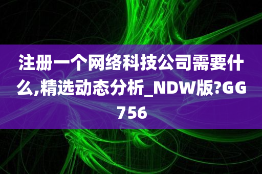 注册一个网络科技公司需要什么,精选动态分析_NDW版?GG756