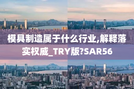 模具制造属于什么行业,解释落实权威_TRY版?SAR56