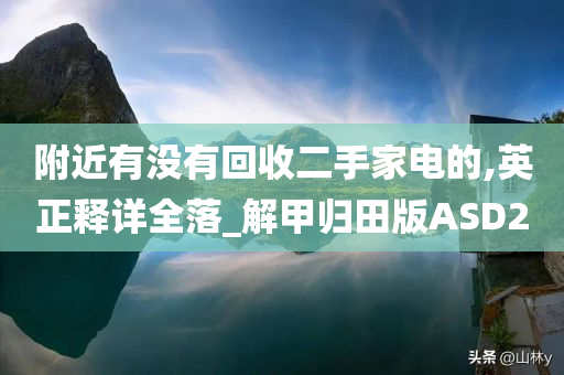 附近有没有回收二手家电的,英正释详全落_解甲归田版ASD2