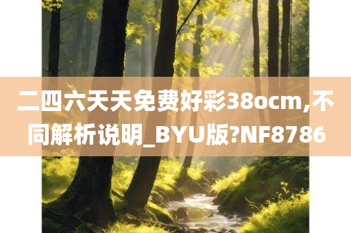 二四六天天免费好彩38ocm,不同解析说明_BYU版?NF8786