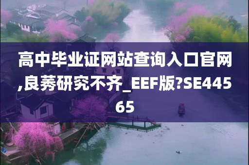 高中毕业证网站查询入口官网,良莠研究不齐_EEF版?SE44565