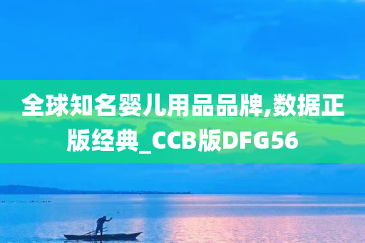 全球知名婴儿用品品牌,数据正版经典_CCB版DFG56