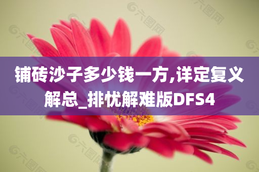 铺砖沙子多少钱一方,详定复义解总_排忧解难版DFS4