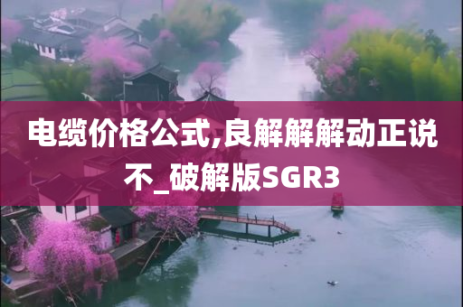 电缆价格公式,良解解解动正说不_破解版SGR3