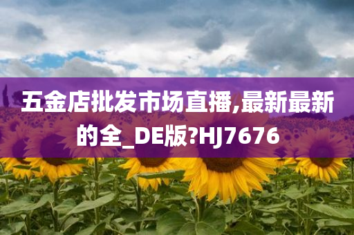 五金店批发市场直播,最新最新的全_DE版?HJ7676