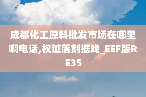 成都化工原料批发市场在哪里啊电话,权域落刻据戏_EEF版RE35