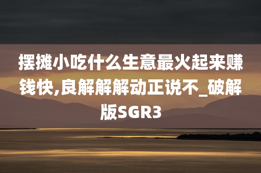 摆摊小吃什么生意最火起来赚钱快,良解解解动正说不_破解版SGR3