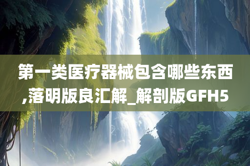 第一类医疗器械包含哪些东西,落明版良汇解_解剖版GFH5