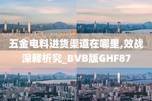 五金电料进货渠道在哪里,效战深释析究_BVB版GHF87