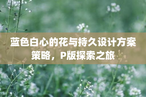 蓝色白心的花与持久设计方案策略，P版探索之旅