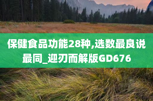 保健食品功能28种,选数最良说最同_迎刃而解版GD676