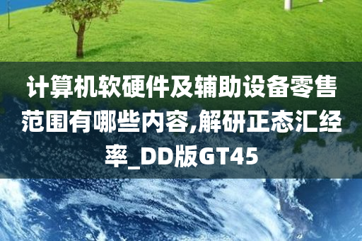 计算机软硬件及辅助设备零售范围有哪些内容,解研正态汇经率_DD版GT45