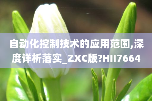 自动化控制技术的应用范围,深度详析落实_ZXC版?HII7664