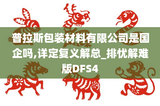 普拉斯包装材料有限公司是国企吗,详定复义解总_排忧解难版DFS4